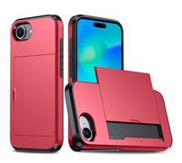 Laikoutd Phone Case Sleeve Skin Housing With Card Storage Slot & Slide Door Access Double Layer Shock Absorption For Everyday Use Wallet Cover