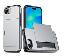 Laikoutd Phone Case Sleeve Skin Housing With Card Storage Slot & Slide Door Access Double Layer Shock Absorption For Everyday Use Wallet Cover