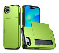 Laikoutd Phone Case Sleeve Skin Housing With Card Storage Slot & Slide Door Access Double Layer Shock Absorption For Everyday Use Wallet Cover