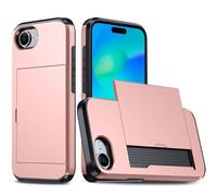 Laikoutd Phone Case Sleeve Skin Housing With Card Storage Slot & Slide Door Access Double Layer Shock Absorption For Everyday Use Wallet Cover