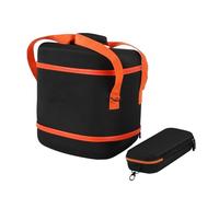 Laikoutd Portable Speakers Storage Organizers Heavy Duty Fabric Covers With Mic Holder Bag Carrying Strap For Encore2 Speakers EVA Storage Bag