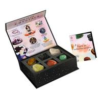 Laikoutd Positivity Crystal Set 6Pieces For Heal And Meditations Includes Gift Box For Meditations And Spiritual Growth Decors Energy Heal Stone