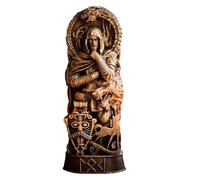 Laikoutd Resin God Statues Thors/Loki/Freyja Figurines Scandinavian Pantheons Tabletop Decor Art Wedding Table Centrepieces