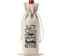 Laikoutd Reusable and Portable Wine Bag for Women and Men Gift Storage Suitable for Teachers Nurses and Office Team Celebration Champagne Gift Bag