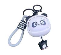 Laikoutd Rotating Face Panda Phone Strap Lanyard Keychain ABS Changeable Expression Creative Peking Operas Design Multiple Color Cute Rotating Panda Keychain Gift