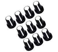 Laikoutd Set of 10 ABS Guitar Control Knob Music Instrument Knobs Modifications Suitable for Volumes and Tone Precisions Quick Install Potentiometer Caps