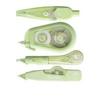 Laikoutd Set Of 4 Twist Action Correction Tapes SmudgeProof Adhesive Paper Friendly Application School Stationery Essential Push Button Correction Tape Set