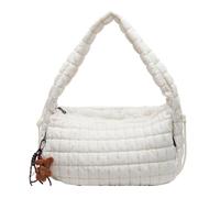 Laikoutd Soft Quilted Bag For Women With Ample Space Shoulder Purse Satchel Crossbody Bags For Daily Essential And More Cotton Puffer Bag