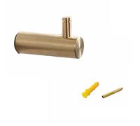 Laikoutd Solid Brass Wall Hooks Coat Hanger Simple Robe Hook Towel Holder for Kitchen Bathroom Bedroom Behind The Door Wall Hooks for Hanging Towels Clothes Without Nails Decorative Removable