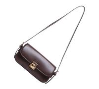 Laikoutd Sophisticated Shoulder Bag PU Leather Underarm Bags Solid Color Satchel Purse Handbag For Women Seeking Unique Fashion Retro Purse