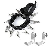 Laikoutd Stainless Steel Hat Storage Hanger with Adjustable Hooks Multifunctional for Ball Hats Golf Caps Beanies Sports Cap Organization Hanger