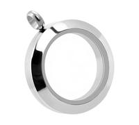 Laikoutd Stainless Steel Pendant with Transparency Opening Waterproof Floating Lockets Jewelry Making Supplies Individualized Necklace