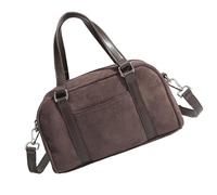 Laikoutd Stylish Faux Sueded Leather Handbag Purse With Top Handle For Women's Satchel Shoulder Bag Purse For Work And Shopping Vintage Crossbody Bag