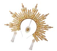 Laikoutd Stylish Gold Medusas Headpiece Angelic Crowns Fashion Accessory For Women’s Mythology Themed Costumes Celebrations Fashion Accessory
