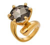 Laikoutd Stylish Open Rings with 18K Gold Plating Sturdy Stainless Steel Designs for Stacking or Casual Wear Adjustable Rings