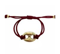 Laikoutd Swine Snout Design Soft Polyester Cord Adjustable Wristband Unisex Retro Men ' s Women ' s Wrist Jewelry Wrist Bangle