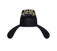 Laikoutd Traditional Ceremonial Cap Travel Friendly Foldable Design Ancient Theme Official Hat For Cultural Festival Essential Flying Fish Cap Festival Costume