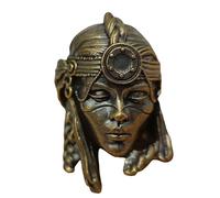 Laikoutd Tribal Female Soldier Lanyard Beads Vintage Paracord Brass Charm Making Accessories Beads Pendants