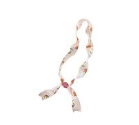 Laikoutd Unique Artisanal Crafted Beaded Scarf Necklace Featuring Colorful Flowers Ideal for Gift Giving Spring Season Beaded Jewelry