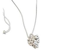 Laikoutd Unique Geometric Silver Pine Cone Pendant Necklace for Her Elegant Personalize Fashion Statement Jewelry Styles Fashion Accessory