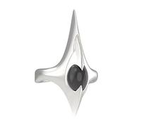 Laikoutd Unique Gothic Punk Spikes Rings with Adjustable Opening for Unique Fit and Dark Styles Expression Crafted From Premium Alloy Metal Gothic Rings