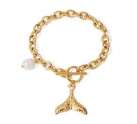 Laikoutd Unique Sea Handmade Sea Theme Stainless Steel Texture Adjustable For Everyday Wear Stainless Steel Jewelry