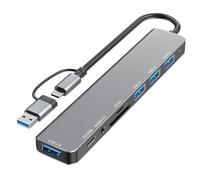 Laikoutd USB C Docking Station USB3.0 2.0 Fast Data Transfer And Charging Capabilities PD100W Card Reader Multiple Port（5 Option）