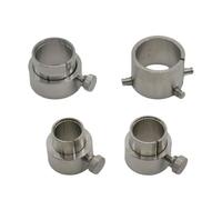 Laikoutd Watchmakers Essential Tool Stainless Steel Movement Holder Multisize Watch Movement Fixing Base for Stable Repair 4PCS Watch Maintenance