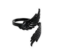 Laikoutd Wing Shape Geometric Adjustable Stainless Steel Texture for Daily Party Wear Fashion Wing Jewelry