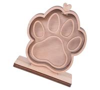 Laikoutd Wood Pet Hair Keepsakes Box Dog Cats Sculpture For Customizable Name Memorial Display Handmade Home Tabletop Decors Engraved Keepsakes Decors