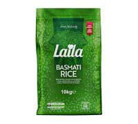 Laila Basmati Rice 10Kg, Aromatic Rice Basmati-Style, 10kg Basmati Rice Long Grain for Biryani, Pilaf or Pulao, Gluten Free Rice, 100% Pure Long Grain Rice