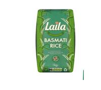 Laila Basmati Rice 1kg (Pack of 1) -Premium Quality Of Basmati Rice - Ideal For Biryani And Pulao