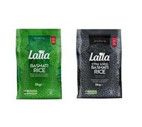 Laila Basmati Rice 5Kg, Aromatic Rice Basmati-Style + Laila Extra Long Grain Rice 5 Kg