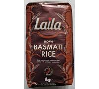 Laila Brown Basmati Rice 1kg - Premium Quality Of Brown Basmati Rice - Ideal For Biryani And Pulao (Pack of 1)