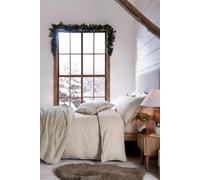 'Laila' Brushed Cotton Duvet Cover Murmur Cream Single