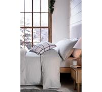 'Laila Brushed Cotton' Fitted Sheet Murmur Grey Super King Fitted