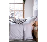 'Laila Brushed Cotton' Fitted Sheet Murmur White King Fitted