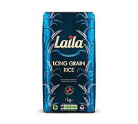 LAILA Easy Cook Long Grain Rice for Daily cooking1 kg (Case of 10), White