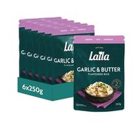 Laila Garlic & Butter Microwave Rice, 250g (Pack of 6)