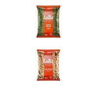 Laila Moong Beans 2kg + Chickpeas 2kg Bundle Pack | High in Protein & Fibre | Dried Pulses for Curries, Soups & Healthy Cooking | 2 Pack