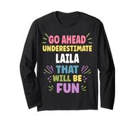 Laila Personalized Women's Gift Custom Laila Long Sleeve T-Shirt