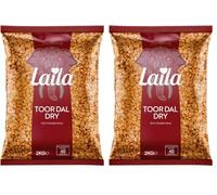 Laila Plain Toor Dal 2Kg (Pack of 2)