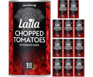 Laila Tinned Chopped Tomatoes in Tomato Juice 400g (Case of 12)