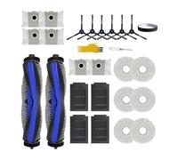Laimaiou Accessories for ECOVACS DEEBOT T50 Max Pro Omni Robot Vacuum Cleaner Replacement Parts 25 Packs 2 Main Brushes, 4 Filters, 6 Side Brushes, 6 Mop Cloths, 6 Dust Bags, 1 Bumper Strip