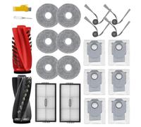 Laimaiou Saros 10R Accessories for Roborock Saros 10R / G20S Ultra Robot Vacuum Cleaner Replacement Parts 19 Packs 1 Main Brush, 2 Filters, 4 Side Brushes, 6 Mop Cloths, 6 Bags