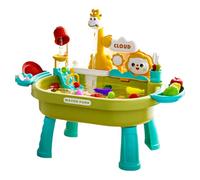 Laimejia Toddler Water Table | Kids Play Kitchen Sink Toy with Electric Faucet| Activity Sensory Play Tables Beach Summer Outside Toy | Kitchen Role Play for Boys Girls toddler 60x33x44cm