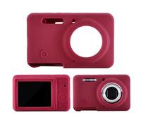 LaiMoney Silicone Camera Case for Kodak PIXPRO FZ55, Soft Silicone Anti Scratch Slim Fit FZ55 Camera Sleeve Body Skin Travel Protective Case (red)