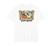 Lainey Wilson - Horses Frame T-Shirt, Men's Big and Tall, White, 3X Tall