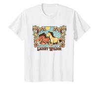 Lainey Wilson - Horses Frame T-Shirt, Youth, White, 3T