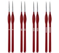 LAINIKE 8Piece Fine Detail Brushes Set, Miniature Brush, Paint by number Brushes, Model Making Detail Brush, Artist Paint Brushes, for Nail Art, Acrylic, Models, Oil Painting,Line Painting,Watercolor